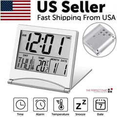 Digital Travel Alarm Temperature Clock