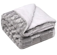 Thickened Flannel & Lamb Wool Blanket