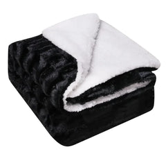 Thickened Flannel & Lamb Wool Blanket