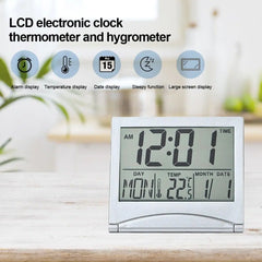 Digital Travel Alarm Temperature Clock