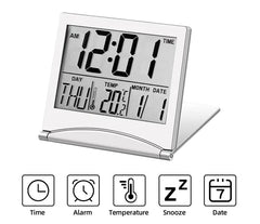 Digital Travel Alarm Temperature Clock