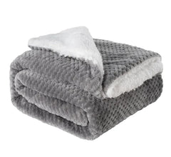 Thickened Flannel & Lamb Wool Blanket