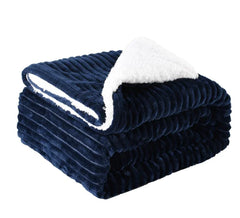 Thickened Flannel & Lamb Wool Blanket